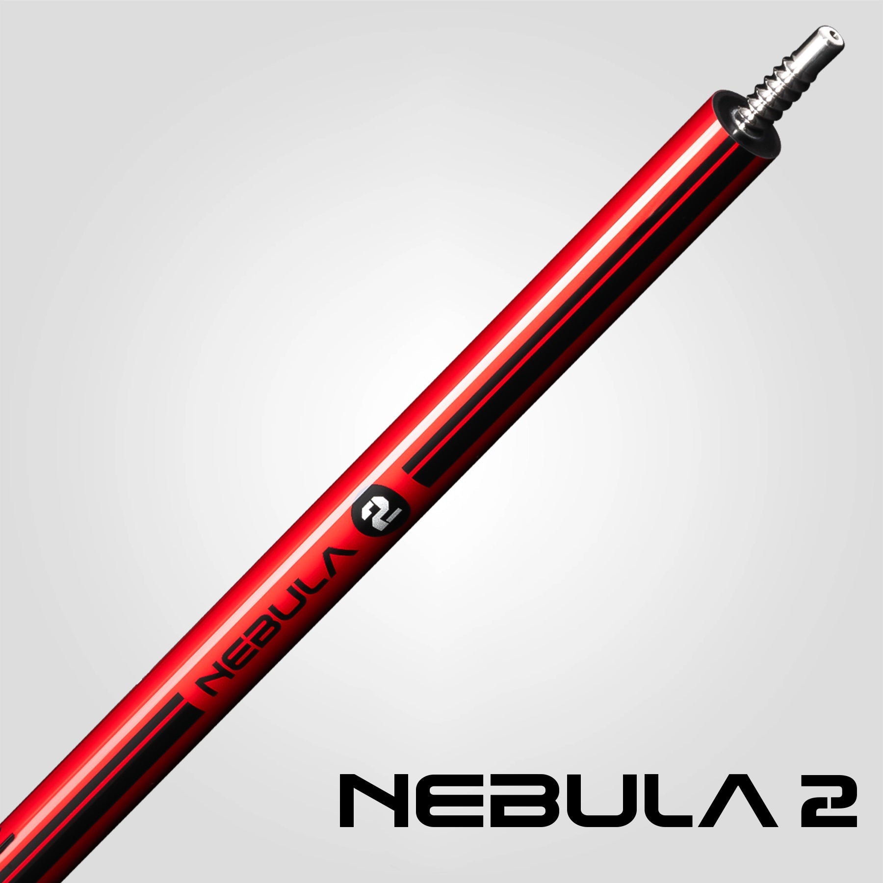 Nebula 2 Pool Cue - Crimson Red - Wrapless