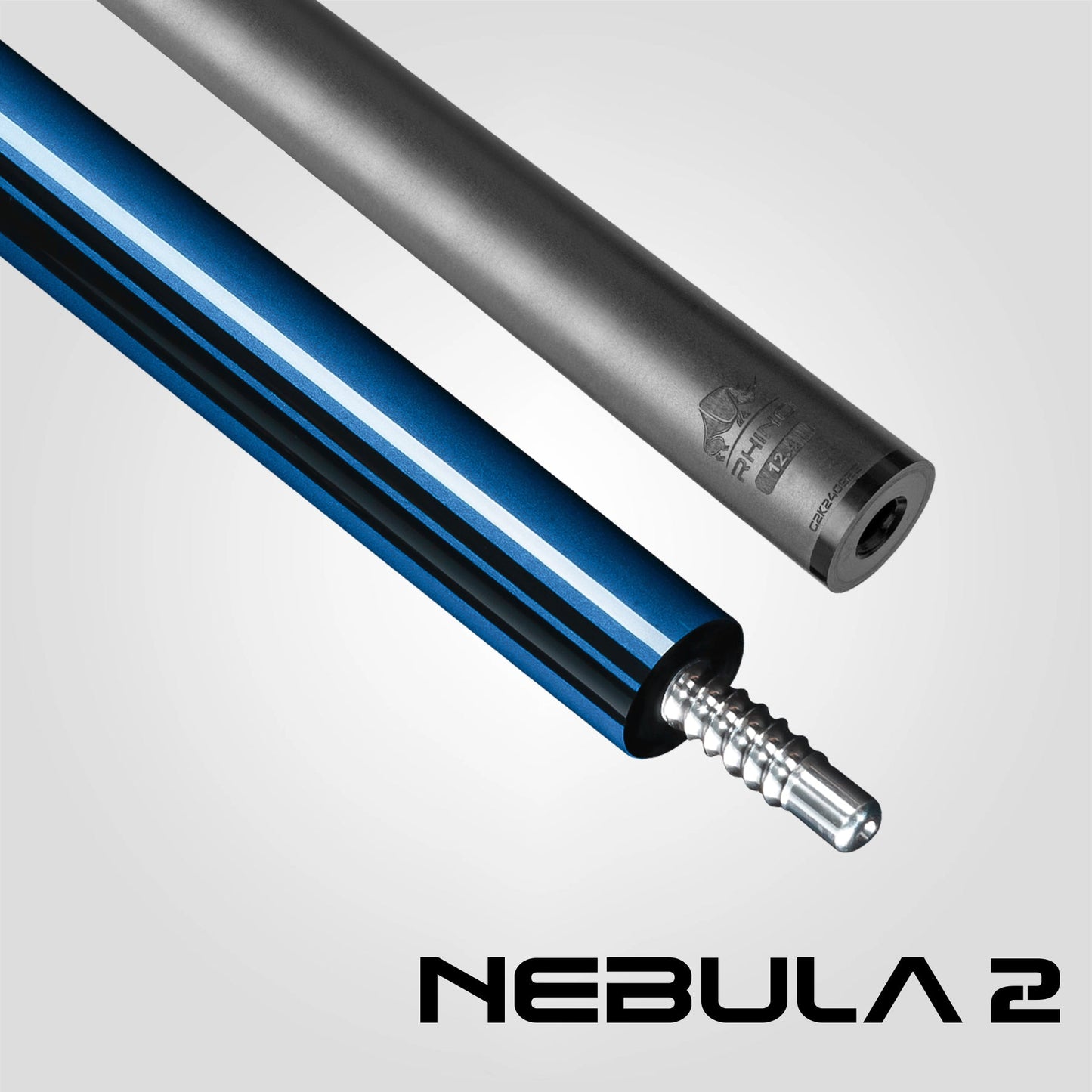 Nebula 2 Pool Cue - Sky Blue - Wrapless