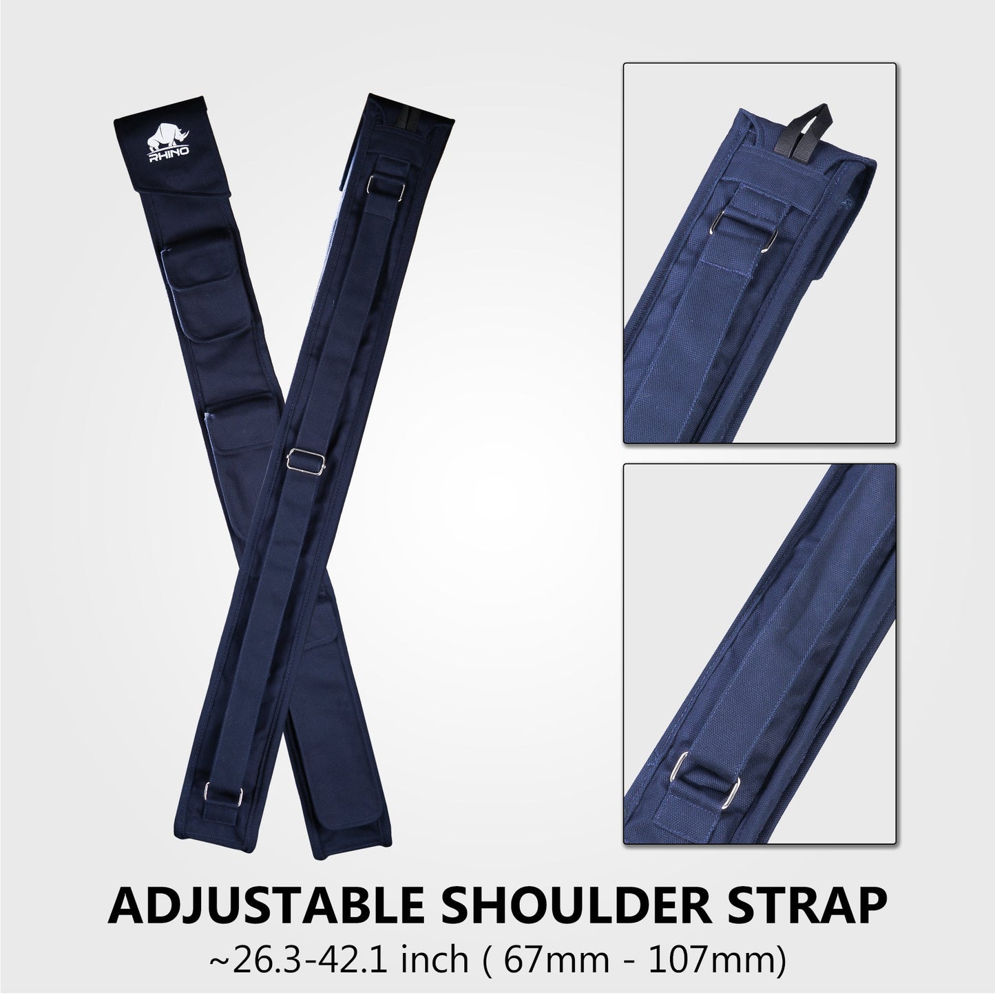 RHINO SOFT CUE CASE 1X2 - NAVY