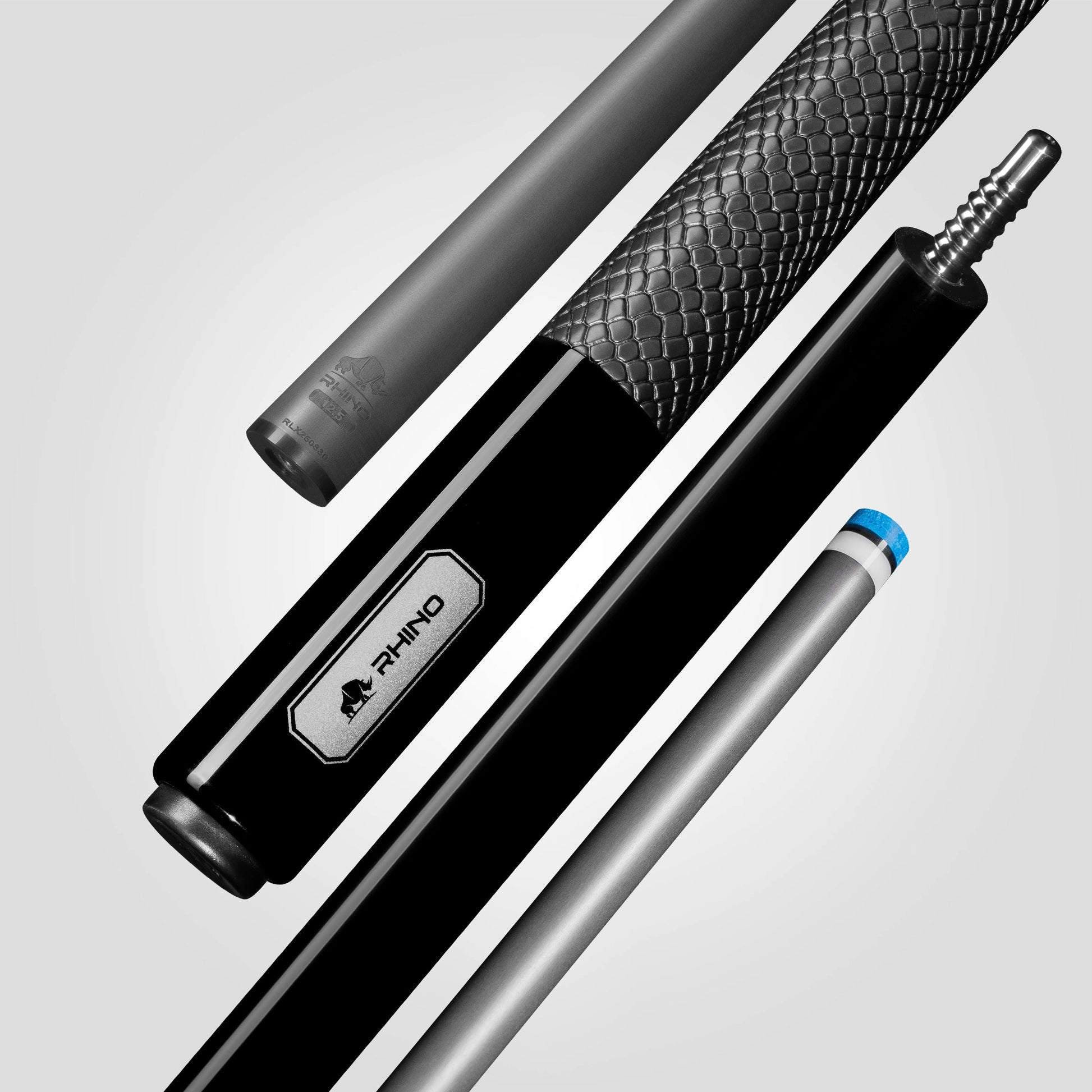 LUMINAX POOL CUE - JET BLACK  - SPORT WRAP