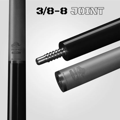 LUMINAX POOL CUE - JET BLACK  - SPORT WRAP