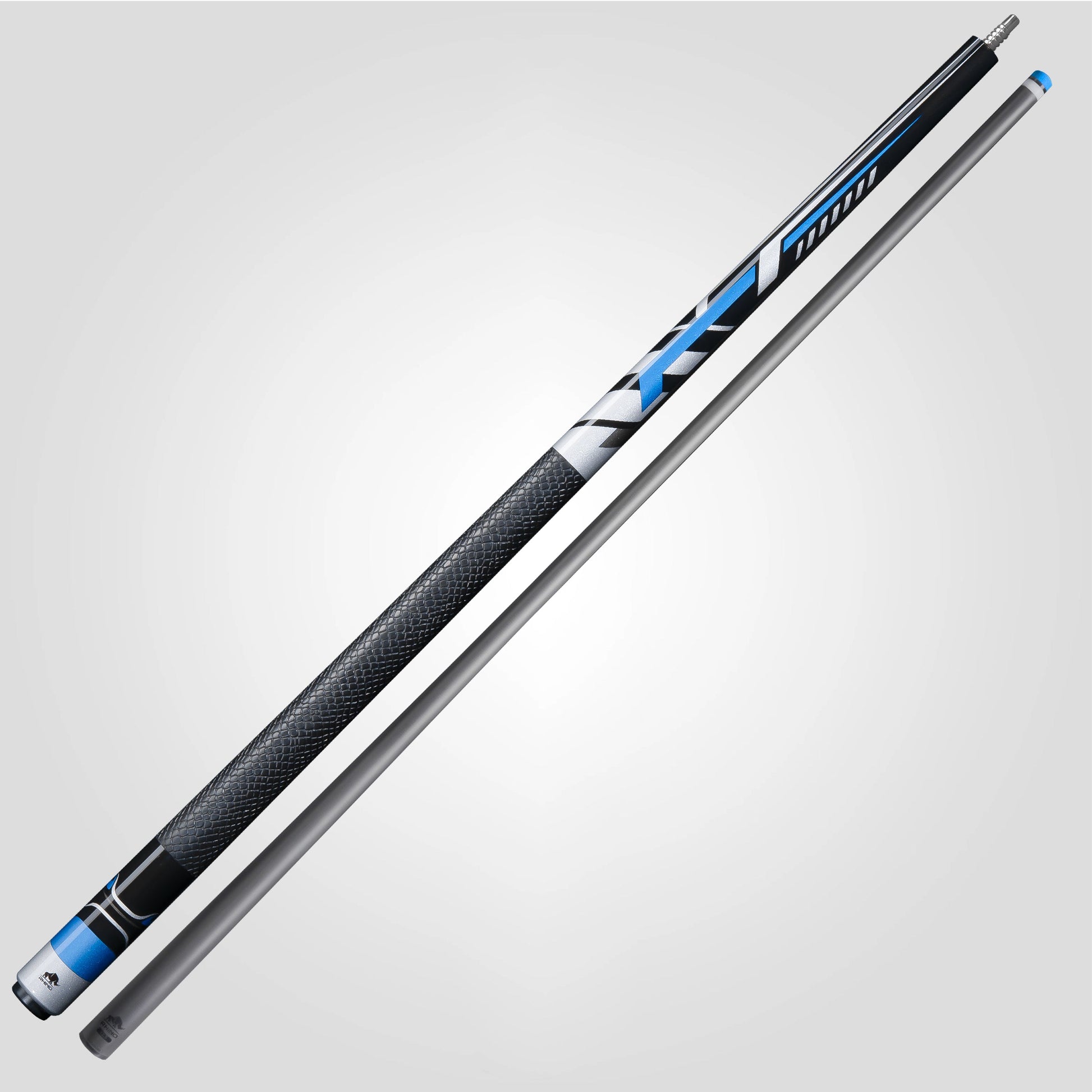 RHINO RACING POOL CUE - VELOCITY BLUE - SPORT WRAP