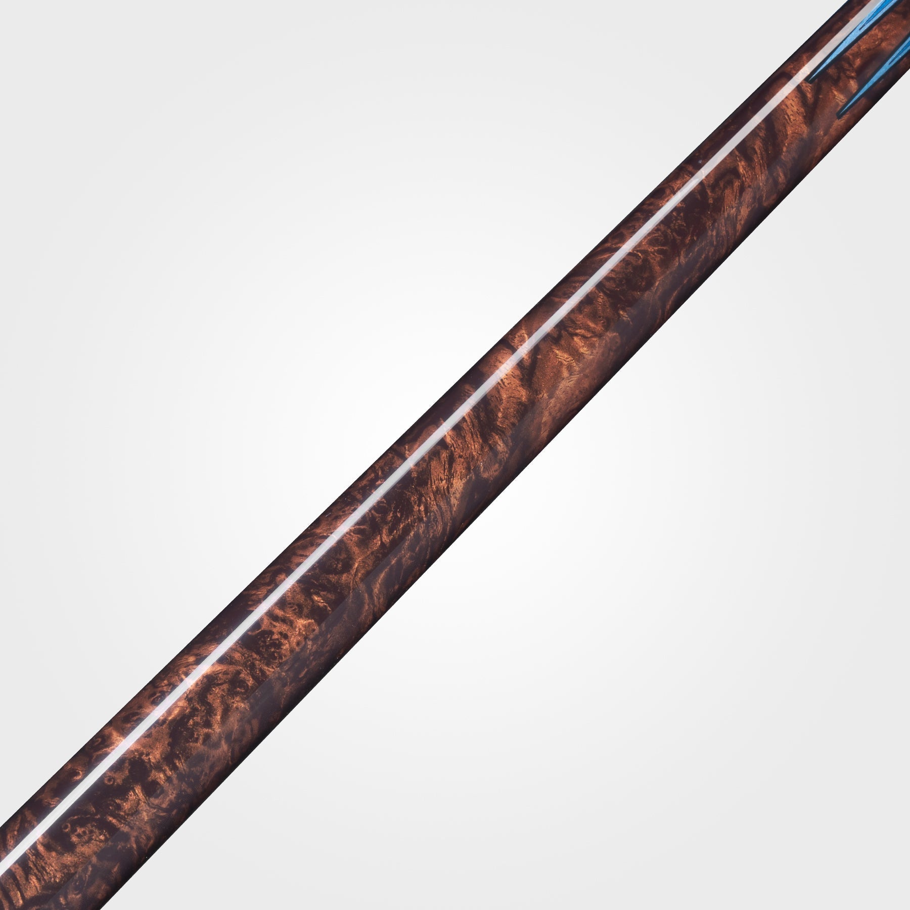 RHINO MUST POOL CUE - MU1 BURL BLUEPOINT