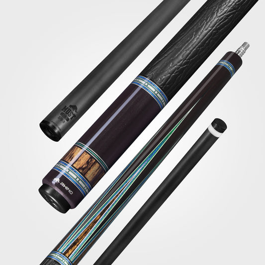 RHINO MUST POOL CUE - MU4 VERDE MULTIVENEER
