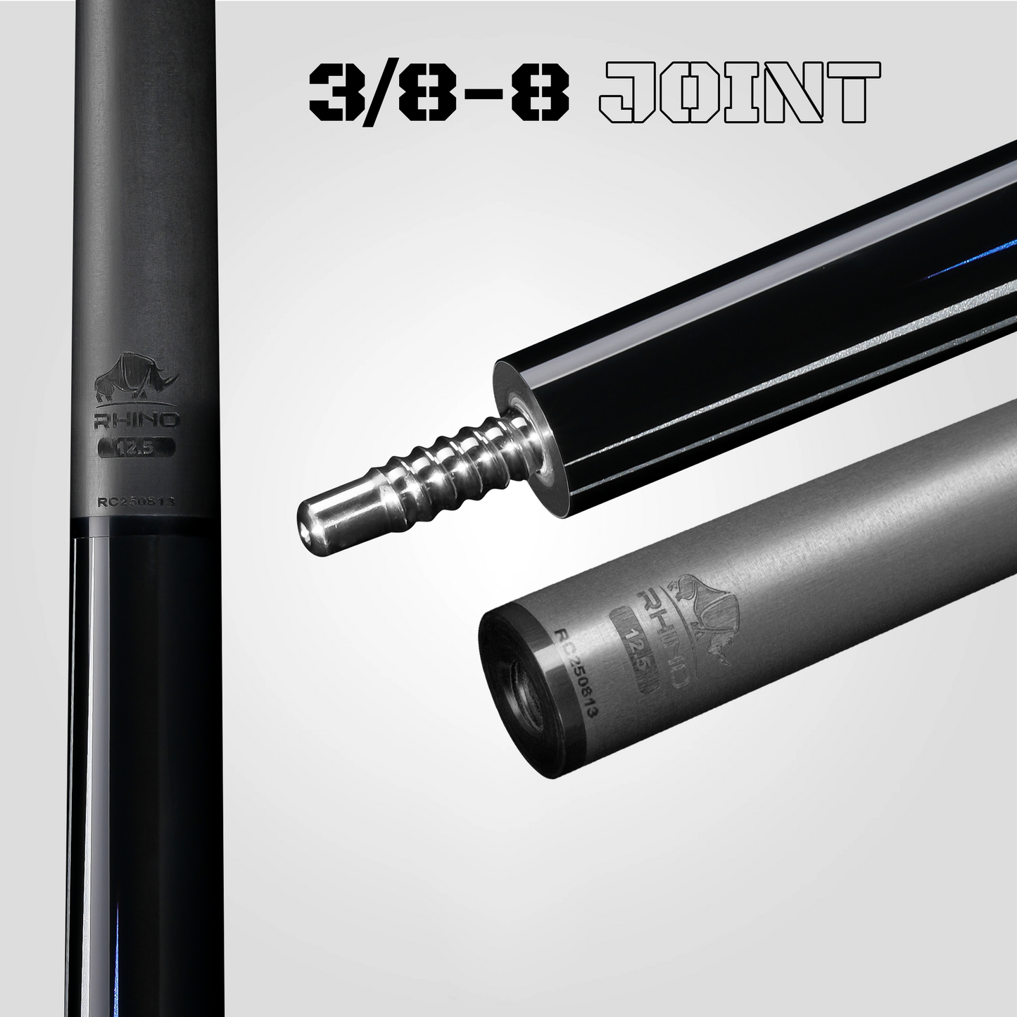RHINO RACING POOL CUE - VELOCITY BLUE