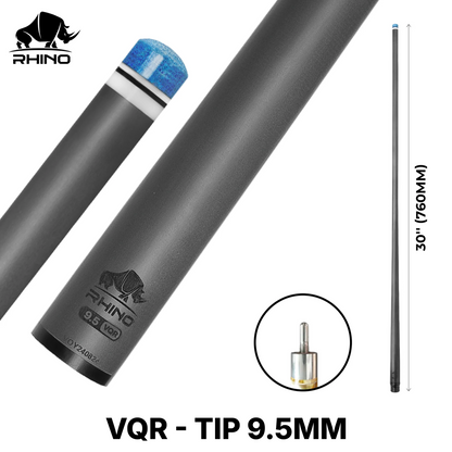 Rhino - 30" / Quick Release (VQR) Carbon Pool Cue Single Shaft