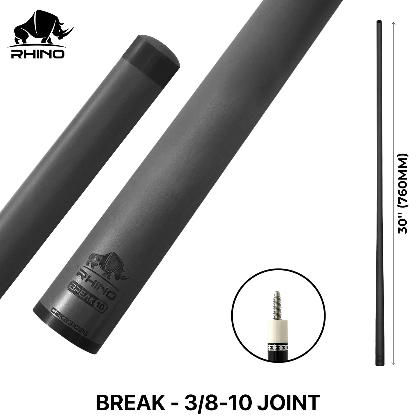 Rhino - 30" / Carbon Fiber Break Shaft
