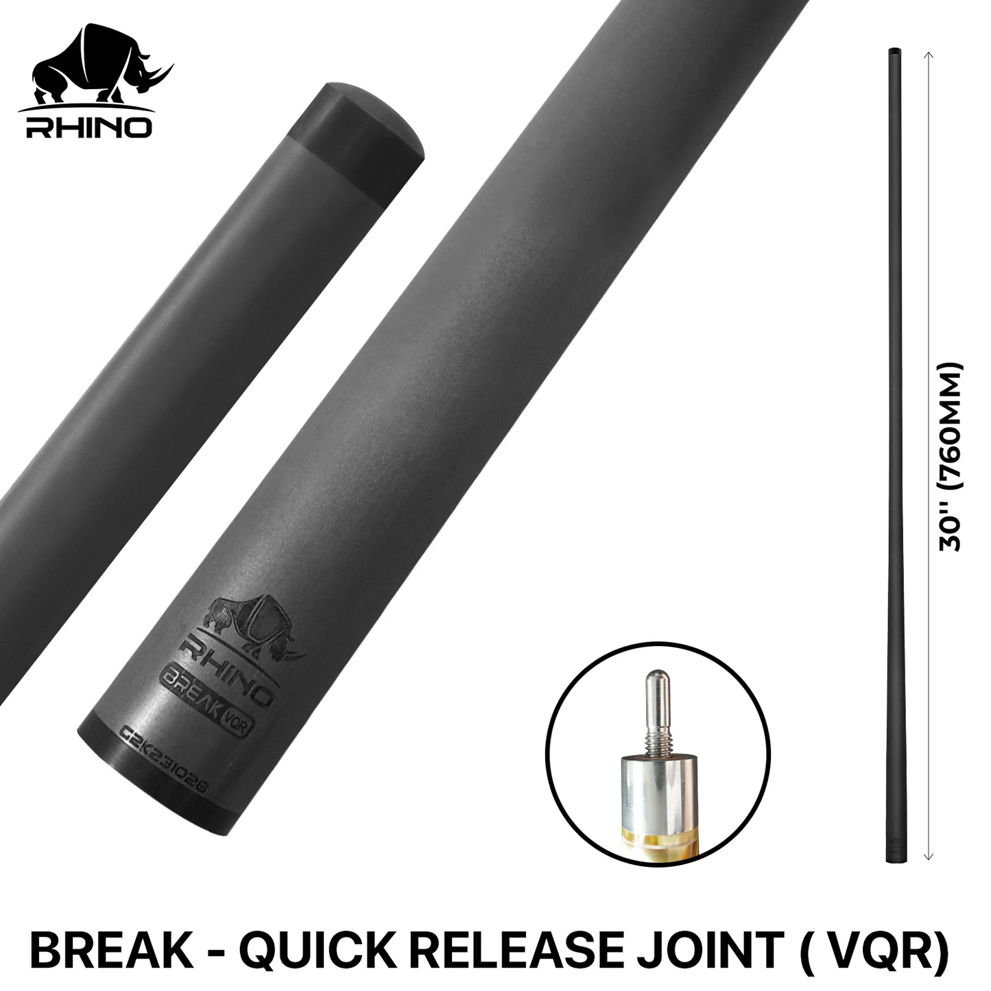Rhino - 30" / Carbon Fiber Break Shaft