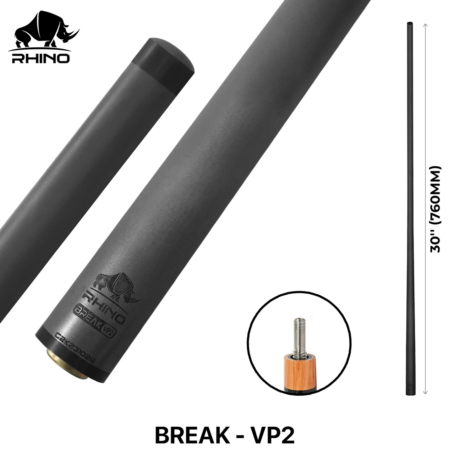 Rhino - 30" / Carbon Fiber Break Shaft