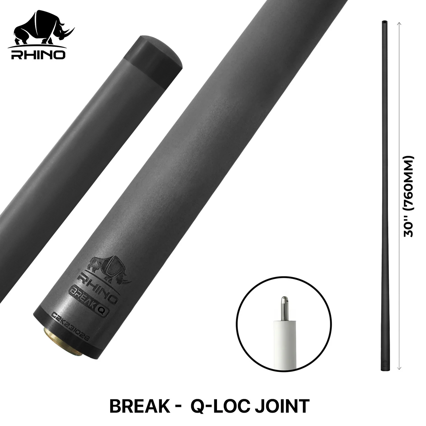 Rhino - 30" / Carbon Fiber Break Shaft